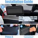 Center Console Armrest Cover Fit for Tesla Model Y Juniper (2025-2026) & Model 3 Highland (2024-26) Soft Touch, Anti-Slip, Scratch-Resistant, Easy to Clean, for Model Y Accessories