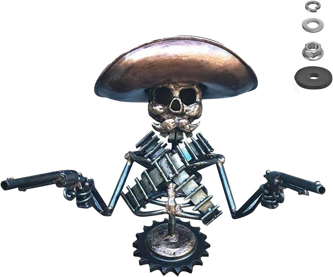 Hood Ornament Cowboy Skull Gunslinger Car Hood Ornaments Car Truck Hood Ornament Skull