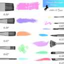 ADI&Guys Paint Brush Set 12 Brushes with Travel Case, Mixing Palette & Sponge for Acrylic, Oil, Watercolor & Face Painting Art Supplies for Kids & Artists