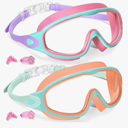 Keary 2 Pack Kids Swim Goggles for 3-15 UV Protection Anti-Fog Pool Water Swimming Goggles For Boys Girls Youth Toddler