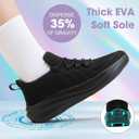ZOVE Wide Toe Box Shoes Women Extra Wide Width Tennis Sneakers Ultra Light Running Shoes for Women Non-Slip Diabetic Walking Gym Workout Trainer, Size 40