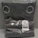 NICETOWN Grey Blackout Patio Sliding Door Curtains 84 inch Length, Grommet Room Divider Thermal Insulated Curtain Drapes for French Door/Living Room (Gray, W100 x L84, 1 Panel)