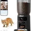 PETOCAT AI Automatic Cat Feeder with 2K HD Dual Cameras,5G&2.4G Wi-Fi 6L Cat Food Dispenser with Cats Recognition& Diet Tracking, Laser Interactive Toy & Two-Way Audio (Power Cord Not Included)