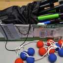 GoSports Ladder Toss Indoor & Outdoor Game Set with 6 Soft Rubber Bolo Balls and Travel Carrying Case - Choose Pro or Classic