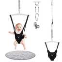 G TALECO GEAR Baby Jumper with a Ceiling Hook for Infant & Toddlers with Adjustable Chain, Bouncers for Indoor/Outdoor, Baby Doorway Jumper with Soft Rug