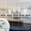 LUXRITE 6 Inch LED Disk Lights, Dimmable Flush Mount Ceiling Light, 5CCT Selectable 2700K 3000K 3500K 4000K 5000K, 12.5W, 1000LM, Surface Mount Light Fixture, Damp Rated, Energy Star, ETL (White)