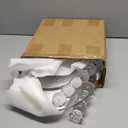 Acrylic Side Table, End Table Round Top with Solid Post for Living Room, Bedroom, Balcony, Easy Assembly (Clear) (Pedestal, Clear)