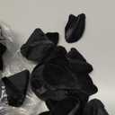 Meanplan 100 Pcs Powder Puff Face Soft Makeup Sponge Triangle Powder Puffs for Loose Velour Cosmetic Foundation Wet Dry Sponge Makeup Tools(Black)