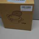 Kerilyn Deep Fryer Pot, 11 Inch/4.2 L Janpanese Style Tempura Frying Pot with Lid, 304 Stainless Steel with Temperature Control and Oil Drip Drainer Rack, for Kitchen French Fries, Chicken etc