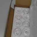 Glasseam Glass Tapered Candlestick Holders: 10Pcs Small Taper Candle Holders Bulk Clear Candle Sticks Holder Decor Short Modern Candle Holder for Table Centerpiece Wedding Christmas Dinner Party