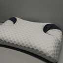 IKSTAR CPAP Pillow for Side Sleeper, Sleep Apnea Pillow for Sleeping, CPAP Nasal Pillows Suit for All CPAP Masks User, Cervical Memory Foam Neck Support Pillow Relief Neck Pain for Side Back Sleepers (Large-25.22"Lx14.92"Wx(4.72"/4.12")H, White)