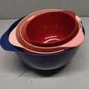 BoxedHome Classic Mixing Bowl Set, BPA Free Plastic, Microwave and Dishwasher Safe, 4.5 quarts (Pink/Blue)