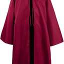 Adult Hooded Robe Cloak Knight Costume Cape Vintage Hood Cloaks Halloween Outfit XL Adult - Wine Red