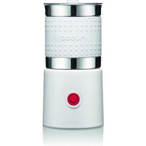Bistro 13.5oz Bistro Barista Electric Milk Frother, Automatic Temperature Control, Boil-Dry Protection, White