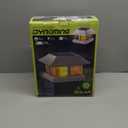 Dynaming Solar Flame Post Cap Lights Outdoor, Solar Powered White Shell Fence Post Light, Flickering Flame LED Lamps Waterproof for Garden Deck Patio, Fit 4x4, 5x5 or 6x6 Vinyl/Wooden Posts, 8 Pack