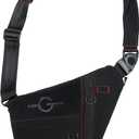 TACTICAL GEEK Lightweight Multipurpose Daypack for Daily Carry, Outdoor Sports, Hiking, Camping, Trekking (Black Red & Left)