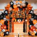 Ceenna 70 Pcs Basketball Birthday Party Decorations Basketball Party Supplies Include Balloon Arch Kit Banner 2 Orange and Black Foil Fringe Curtains Backdrop for Boys Sports Birthday Decor