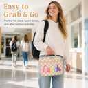 Mumufy Corduroy Lunch Tote Bag for Girls Boys Gift for School