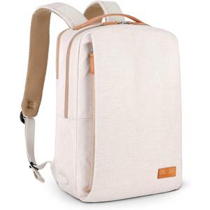 Nordace Siena Smart Backpack with USB Charging - 15.6 Inch Laptop Backpack, 19L Daily Backpack for Travel, Everyday, or Work (Beige)