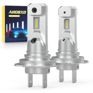 H7 Light Bulbs 6500K White Super Bright Upgrade 600% 30000LM Brightness Real 1:1 Halogen Size 80000Hours Life Span H7/H18 Plug and Play Car Fog Light Bulbs Pack of 2 H7 Light Bulbs 6500K White Super Bright Upgrade 600% 30000LM Brightness Real 1:1 Halogen Size 80000Hours Life Span H7/H18 Plug and Play Car Fog Light Bulbs Pack of 2
