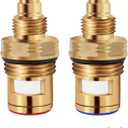 Brass KSRPL3200CC Cold and Brass KSRPL3200HC Hot Faucet Cartridge. This set includes ceramic cartridges in 2-1/8" length, designed for cold and hot water applications