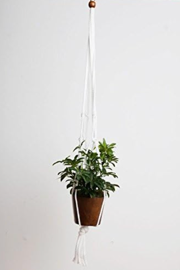 Woven Planter Hanger 36IN White