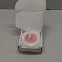 AD Set of 6 Coasters for Drinks Absorbing Round Ceramic Stone Coaster with Cork Base Tabletop Protection Mat for Mugs and Cups,Office,Kitchen (Colorful Series)