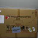 LED Message Writing Board, 24" x 16" Illuminated Erasable Neon Effect Menu Sign Board, with 8 Fluorescent Chalk Markers and Remote Control Drawing Board