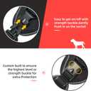 Tactical Dog Harness, No Pull Dog Harness, Military Dog Vest with Adjustable Metal Clips, Reflective Dog Harness for Large Medium Small Dogs, Service Dog Walking Training