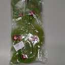 17 Inch Christmas Tree Picks, 6 PCS Lime Green Furry Curly Stems with Red Glitter Balls, Flexible Christmas Tree Topper Decorations for Holiday Arrangements, Wreaths & Table Christmas Decor