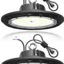 2Pack 150W UFO LED High Bay Light 22500LM 0-10V Dimmable Eqv.600W HPS/MH High Bay Led Shop Lights 5000K High Bay Led Lights for Shop Warehouse Factory