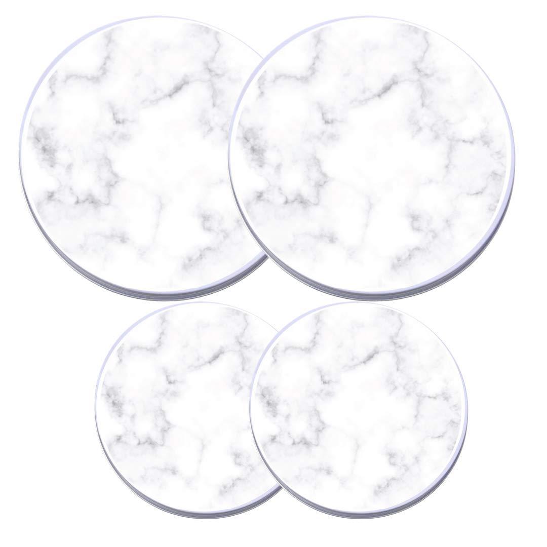 Electric Stove Burner Covers - Protect Stovetop - Set of 4, 10 and 8 inches - White Marble Electric Stove Covers