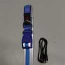 Flashseen LED Dog Collar, Light Up Dog Collar USB Rechargeable, Brightest Dog Lights for Night Walking, Adjustable Dog Collar Light for Dog Safety (Large, Royal Blue)