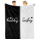QeeLer Wedding Gifts for Newlyweds, Newly Wed Gifts for The Couple, Wedding Shower Unique Newlywed Gifts for just Married Couples, Best Bride Gifts for Wedding Day Throw Blanket 80"x 60"