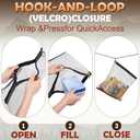 2 Pack Ultralight Rodent Proof Bear Bags, Wire Mesh Hanging Food Storage Bags for Camping and Backpacking, Critter Protection Kit with Nylon Rope and Carabiners