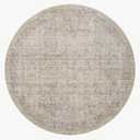 Loloi Amber Lewis Alie Collection ALE-03 Taupe/Dove 7'-10'' x 7'-10'', .13'' Pile Height, Round Area Rug
