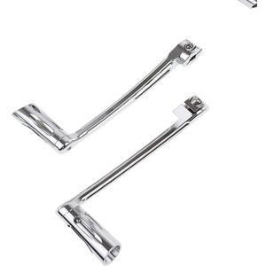 Heel Toe Shift Lever Set with Shifter Pegs Fit for Harley FL Softail 19862017 Road King Street Glide Road Glide Electra Glide 19882025 Trike 20082025 (Chrome)
