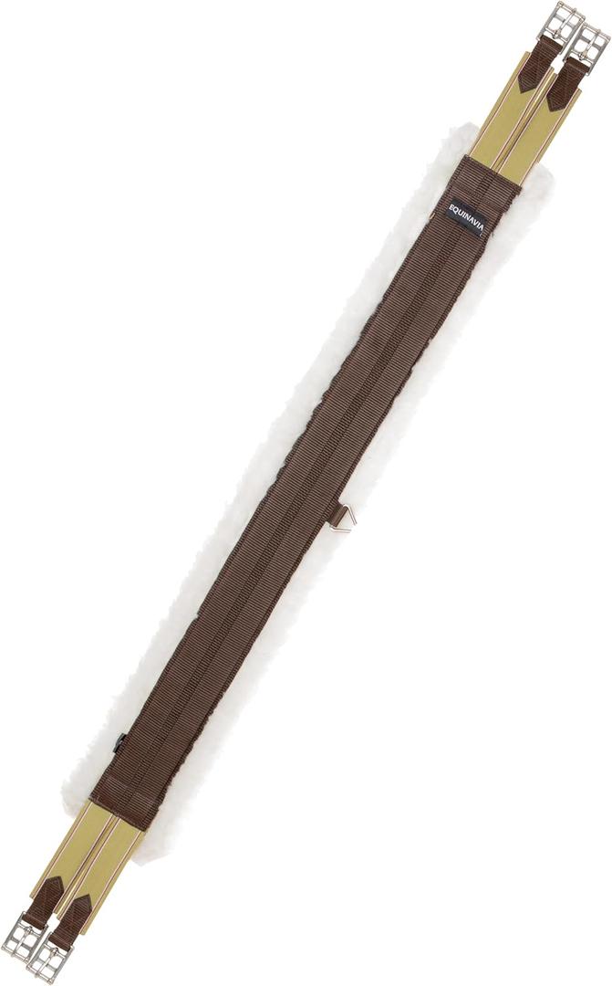 Equinavia Saga All Purpose Everyday Fleece Girth for Horses (50", Brown)