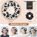 Sofmild Silk Satin Bonnet, Bonnet for Sleeping, Satin Cap for Women Men, Adjustable Sleep Cap