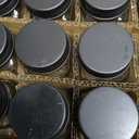 Churboro 48 Spice Jars with 547 Labels- Glass Spice Jars with Black Metal Caps, 4oz Empty Spice Containers with Shaker Lids, Funnel, Chalk Pen, Square Seasoning Bottles for Spice Rack, Drawer, Cabinet