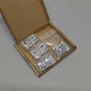 4 Sets 10 Series Aluminum Extrusion Profiles Pivot Hinge Bracket Install Kit Connector, 4Pcs 1010 Hinge with T-Nuts Screw Bolt for 1" x 1" 1 Inch x 1 Inch Extruded Aluminum Rail
