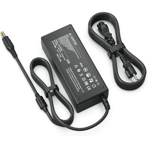 19V Adapter Power Cord for Acer LCD Monitor H236HL SA230 G276HL G246HL G206HQL S271HL S240HL G236HL S220HQL S242HL G226HQL S202HL S230HL G237HL S231HL S232HL S241HL H226HQL H276HL HN274H