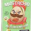 Mustachio- Mustaches Now Included, a Strategy Game of Trickery and Scheming Nuts, Funny Board Games for Teens and Family Night, Card Game for 2-6 Players