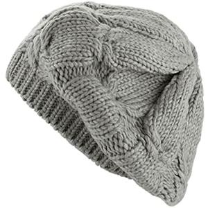 The Hat Depot Fashion Thick and Soft Knitted Beret Beanie Hat