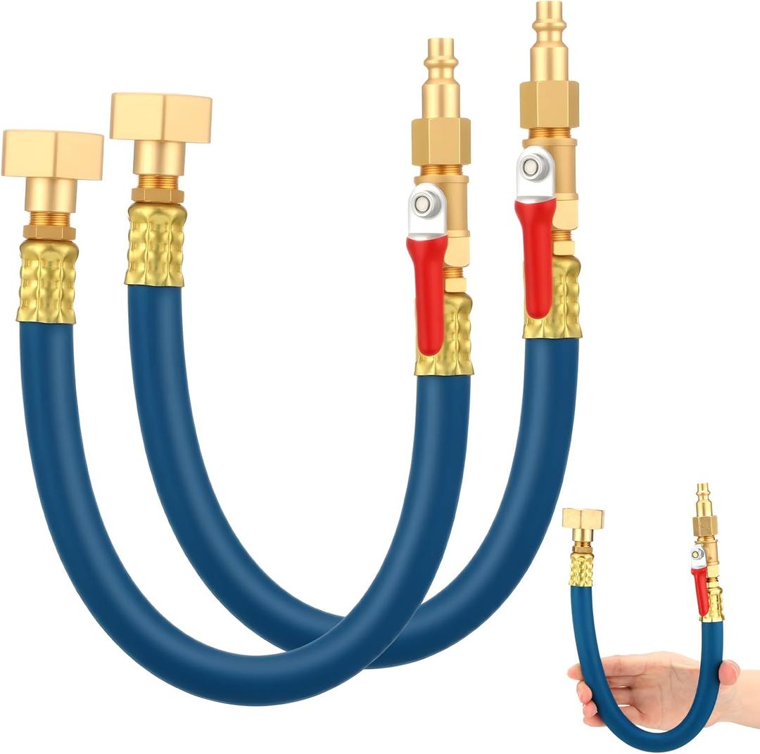 AceOrbit 2 Pack Flush Hose Fitting Kit Compatible with Yamaha/WaveRunner/Sport Jet Boats Flush Hose Adapter Boat Accessory, Blue