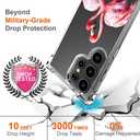 Hungo Compatible for Samsung Galaxy S25 Ultra Case for Women Girls Clear Design Cute,Girly Girls Skin Pink Couple Flamingos in Love Heart Animal