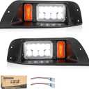 10L0L Headlight Kit for Ezgo Txt 1996-2013 Gas & Electric Golf Cart, 12v, Driver & Passenger Side, Golf Cart Accessories