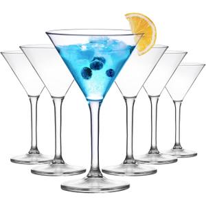 ZOMUIA Plastic Martini Glasses, 10 oz Martini Glasses Set of 12, Reusable Plastic Cocktail Glasses, Unbreakable Cocktail Glasses for Bar, Margarita, Whiskey, Tequila, Party, Poolside, Outdoors