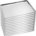 BIEAMA 12 Pack Full Size Baking Sheet Pan Aluminum Commercial Pan for Oven Freezer Bakery Hotel Restaurant 26" × 18"