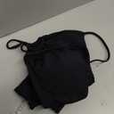 Meetall Women's High Cut String Triangle Bikini Set Swimsuits Sexy Bathing Suits 2 Piece (Large, Black)